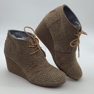 Toms Leopard Print Wedges